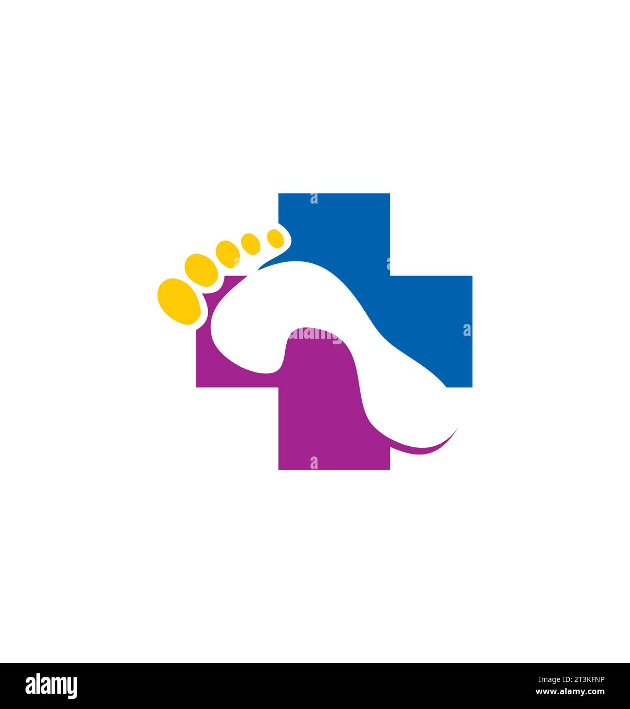Foot health medic cross logo Royalty Free Vector Image Stock Vector Image & Art Alamy