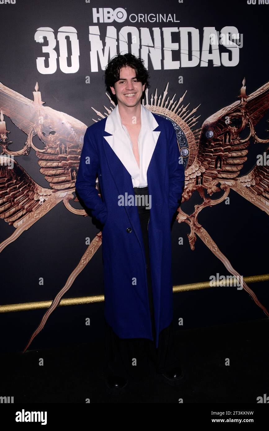 October 26, 2023, Mexico City, Ciudad de Mexico, Mexico: October 25, 2023, Mexico City, Mexico: Ralf Attends the black carpet of the season 2 Premiere of the 30 Monedas Tv Series by HBO, at Salon Barcelona. on October 25, 2023 in Mexico City, Mexico. (Credit Image: © Carlos Tischler/eyepix via ZUMA Press Wire) EDITORIAL USAGE ONLY! Not for Commercial USAGE! Stock Photo