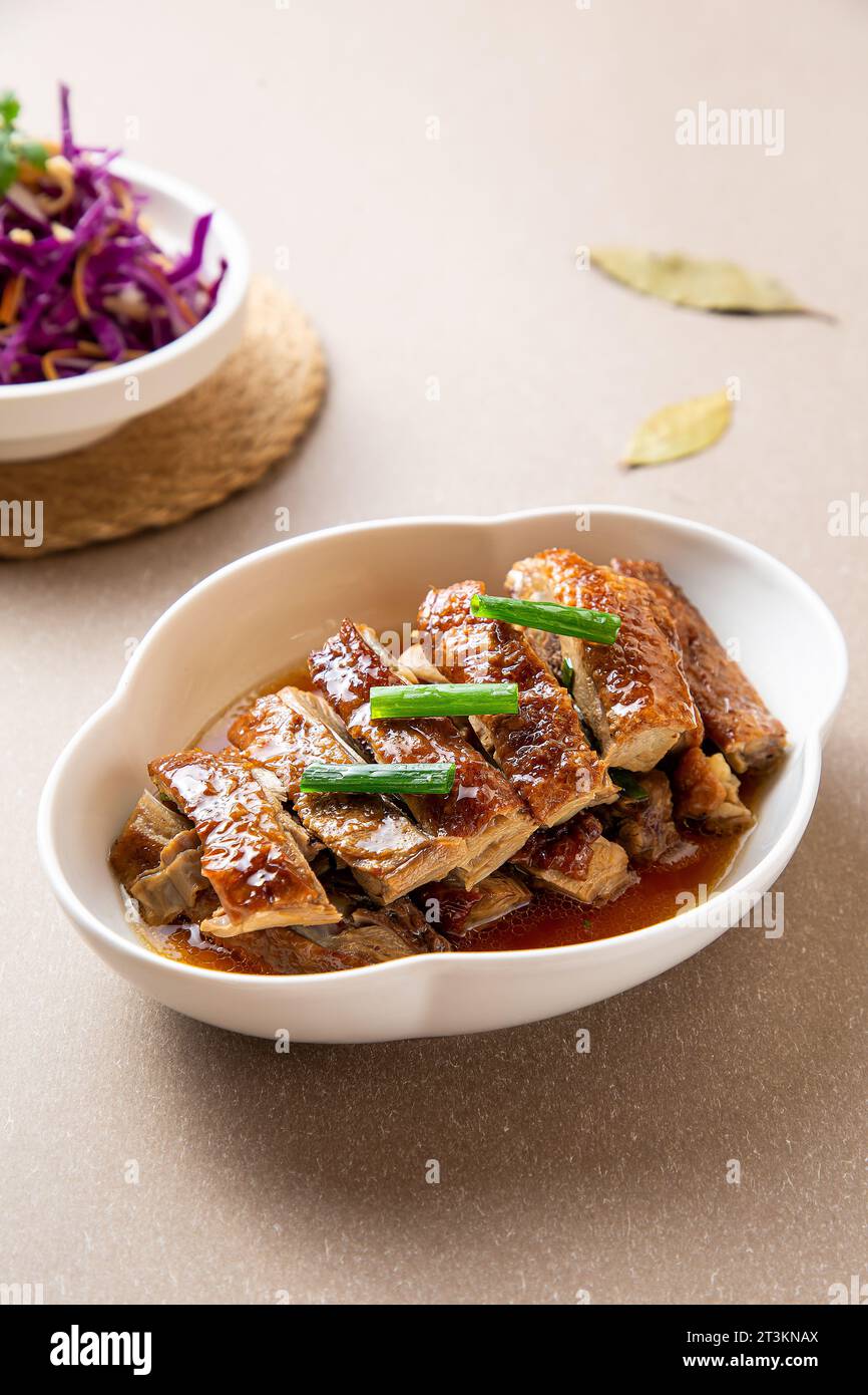 Duck Seasoned with Soy Sauce,Roasted Duck Stock Photo - Alamy