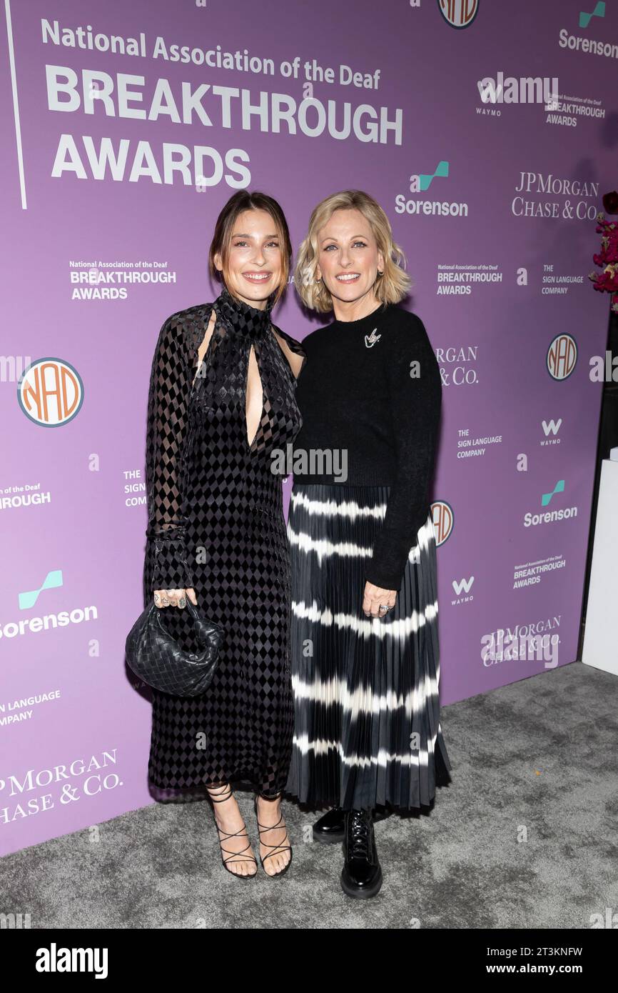 Los Angeles, USA. 25th Oct, 2023. Marlee Matlin and Sara Rose