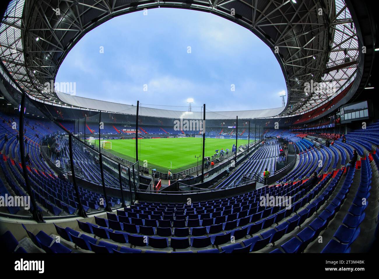ROTTERDAM, NETHERLANDS - OCTOBER 25: stadium overview inside de Kuip during the Group E - UEFA Champions League 2023/24 match of SC Feyenoord and SS L Stock Photo