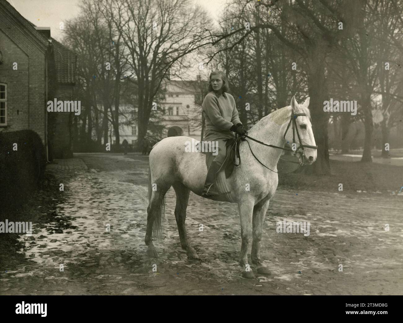 Danish actress Lisbeth Movin in the movie Hejrenaes, Denmark 1953 Stock