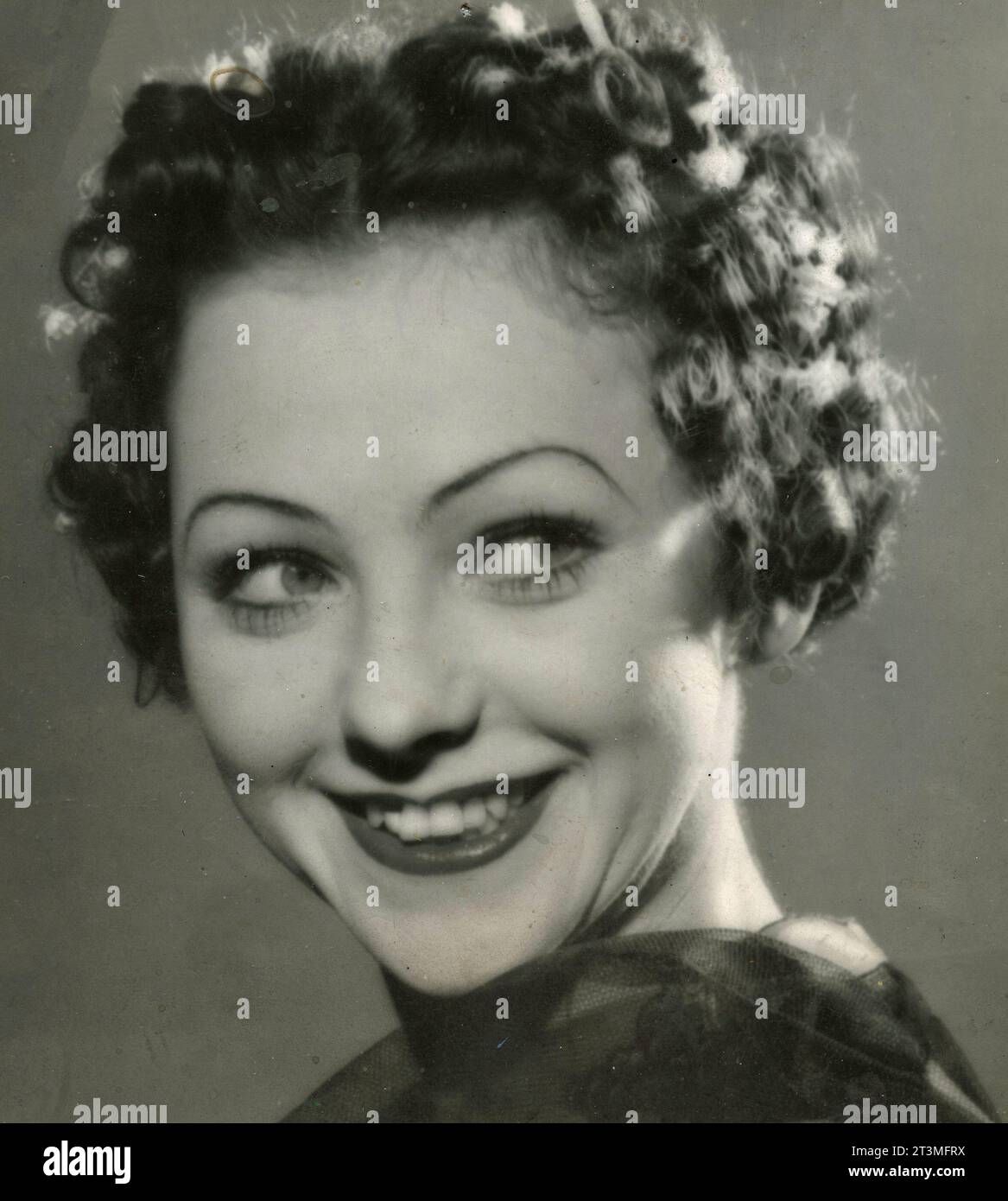 Portrait of Danish actress Marguerite Viby, Denmark 1930s Stock Photo ...