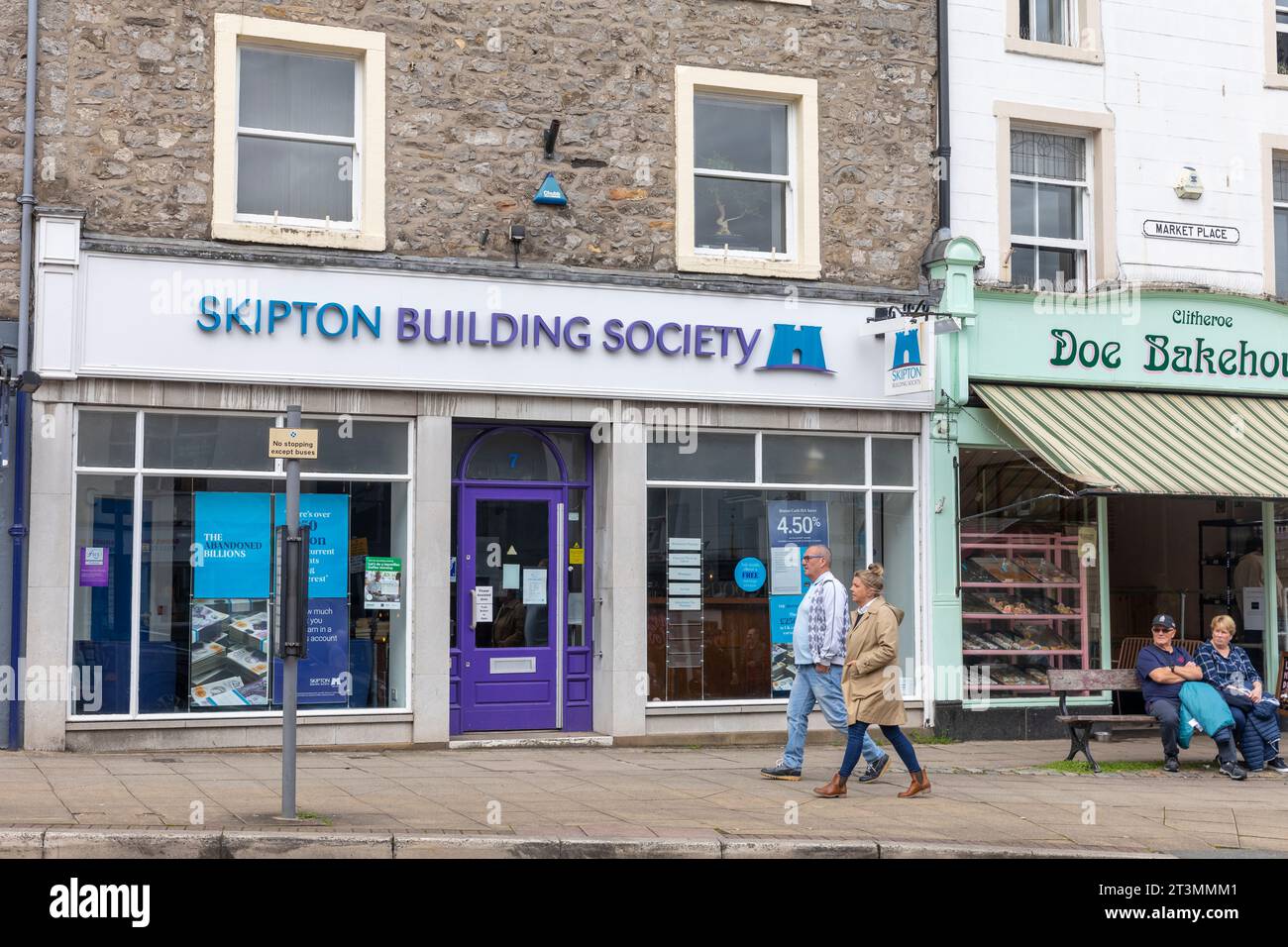 Skipton Building Society branch in Clitheroe high street, Ribble Valley
