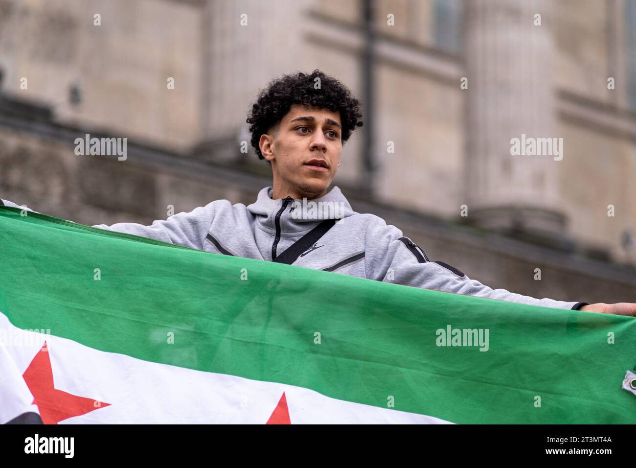 Free Palestine march in Birmingham, UK. 21/20/2023 Stock Photo