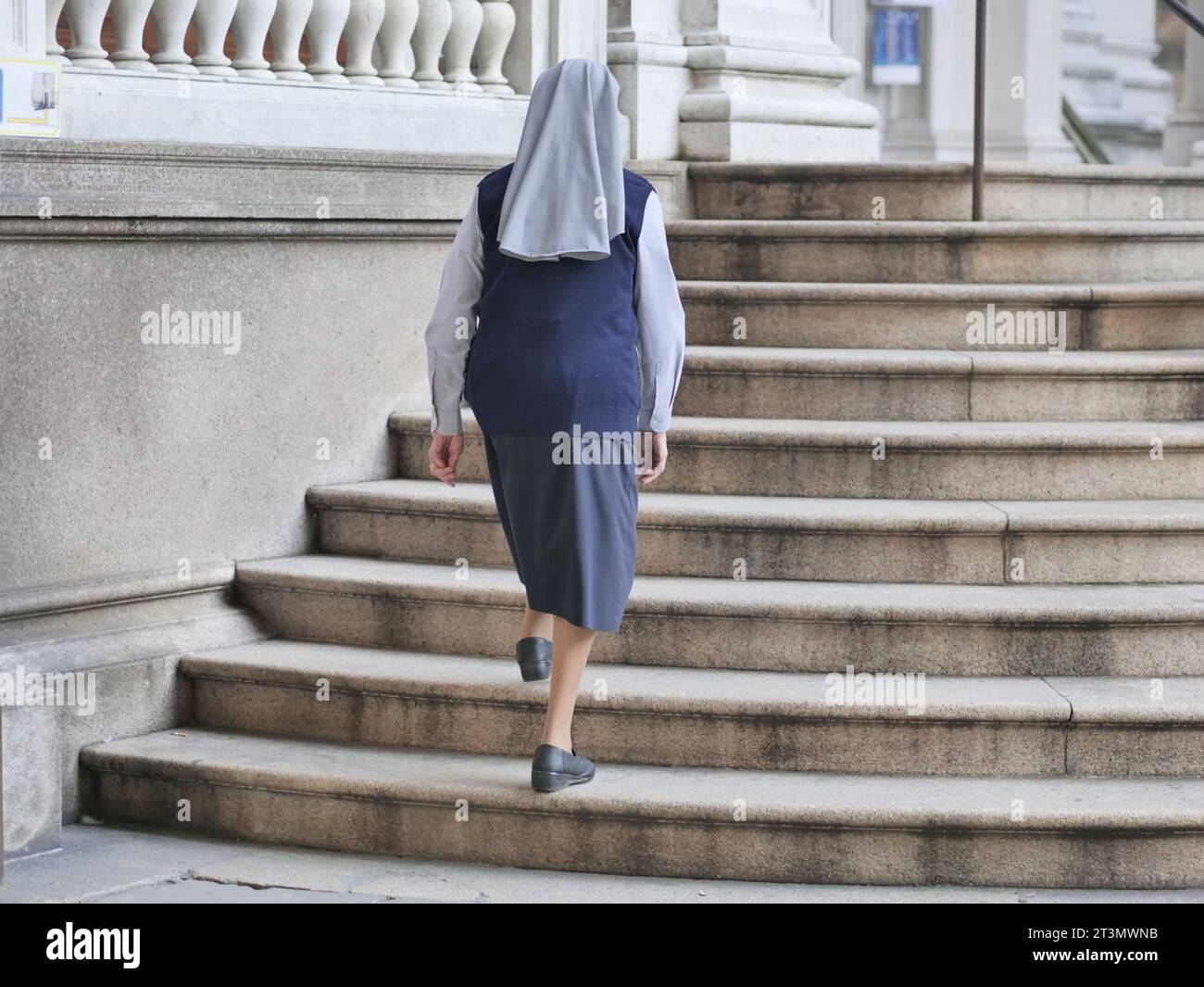 Bergamo, . 26th Oct, 2023. The total number of priests in the world is continuously decreasing year after year, the number of nuns continues to decrease even more with many monasteries at risk of closure. Credit: Independent Photo Agency/Alamy Live News Stock Photo