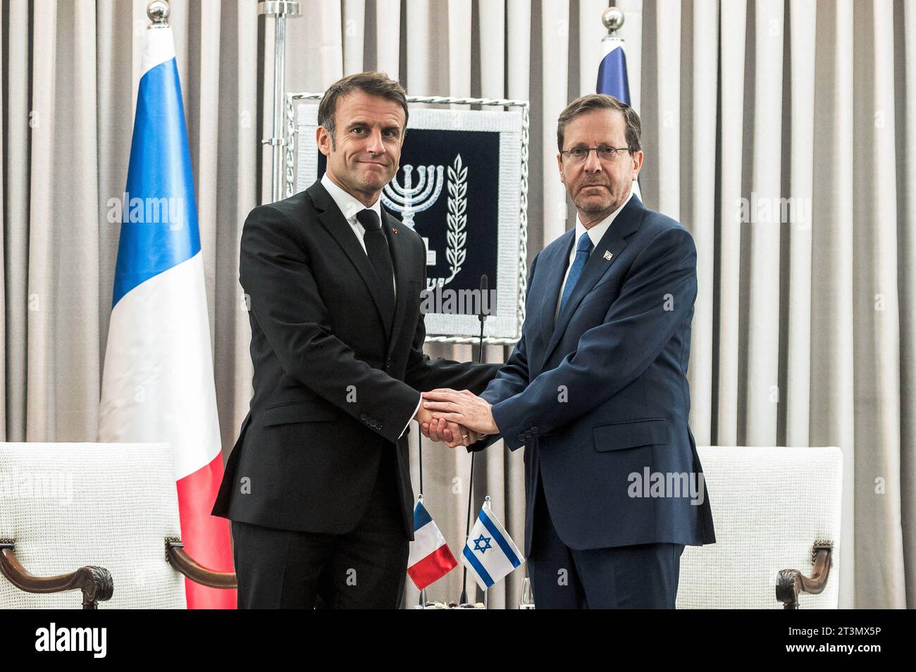 Tel Aviv, Israel. 24th Oct, 2023. Interview Between The French ...