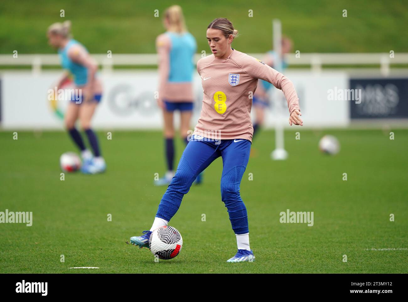 England's Grace Clinton during a training session at St. Park