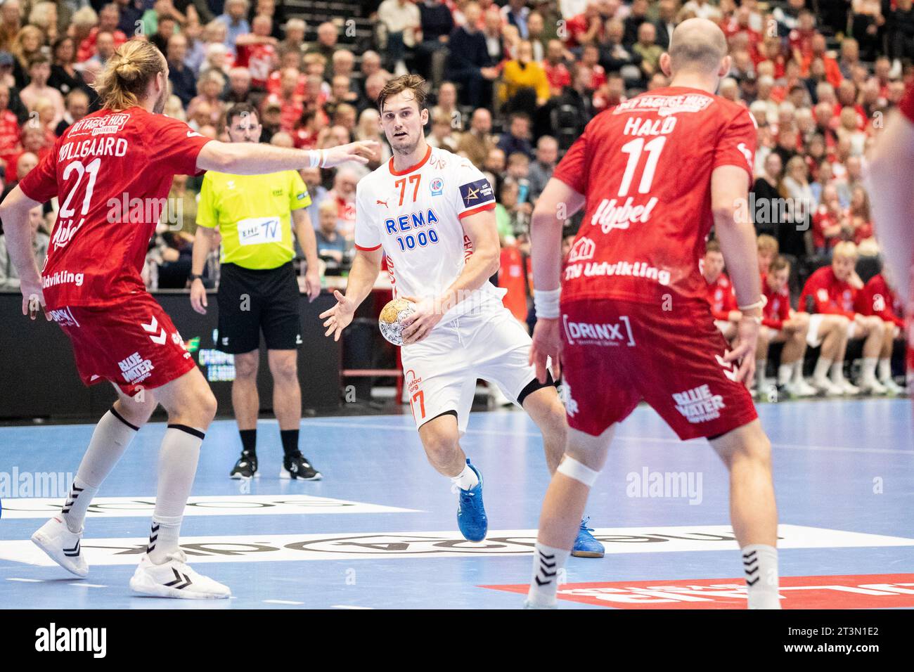 Denmark. 25th Oct, 2023. Magnus Abelvik Rod (77) of Kolstad