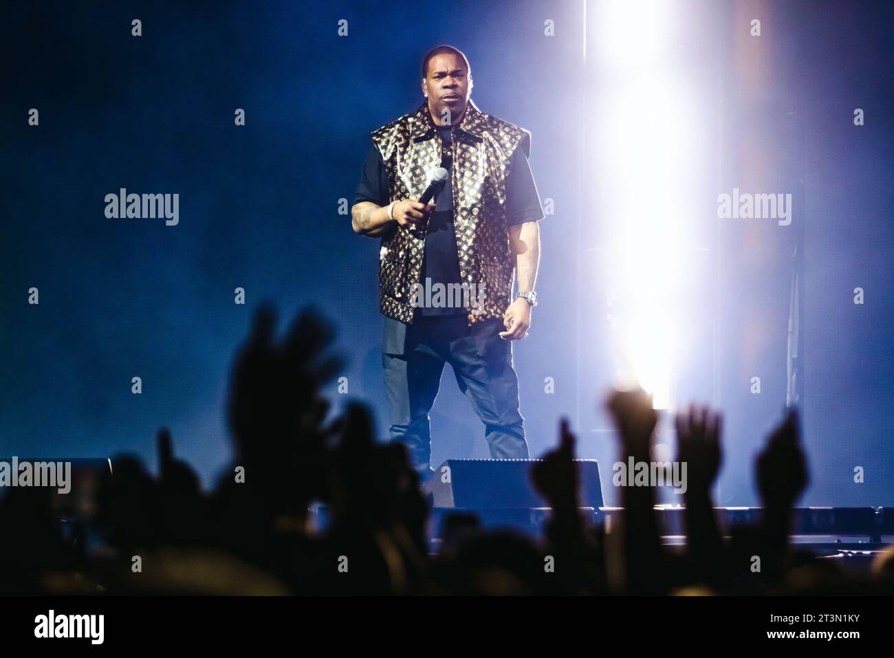 Milan, Italy. 22nd Oct, 2023. Busta Rhymes performs live during The Final Lap Tour at Mediolanum Forum Assago on October 22, 2023 in Milan, Italy (Photo by Alessandro Bremec/NurPhoto) Credit: NurPhoto SRL/Alamy Live News Stock Photo