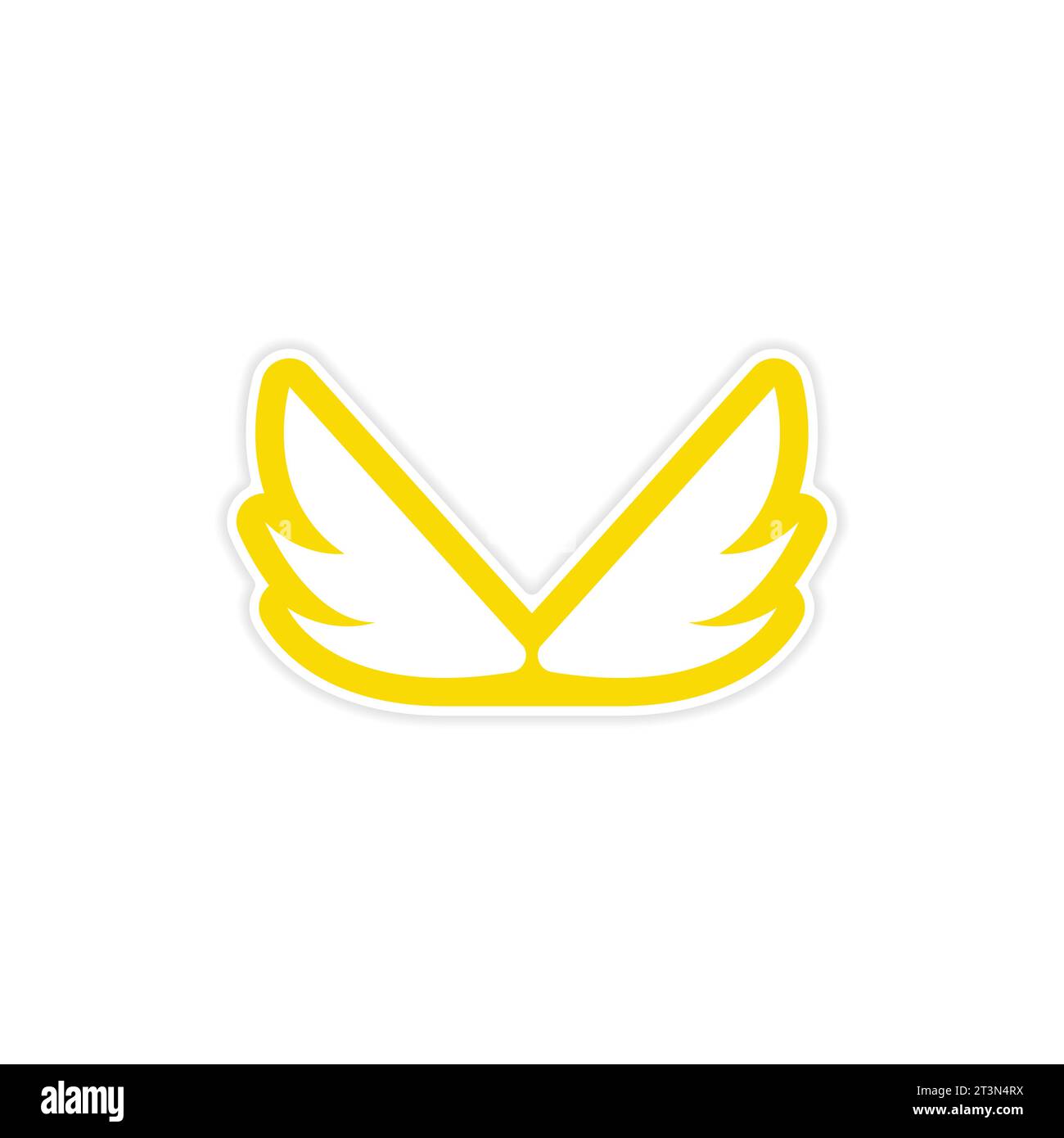 Sticker eagle wings logo hi-res stock photography and images - Alamy