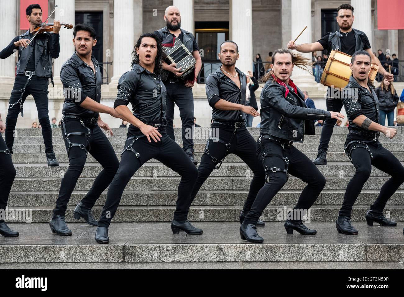 London, UK. 26 October 2023. The allmale dance troupe called Malevo