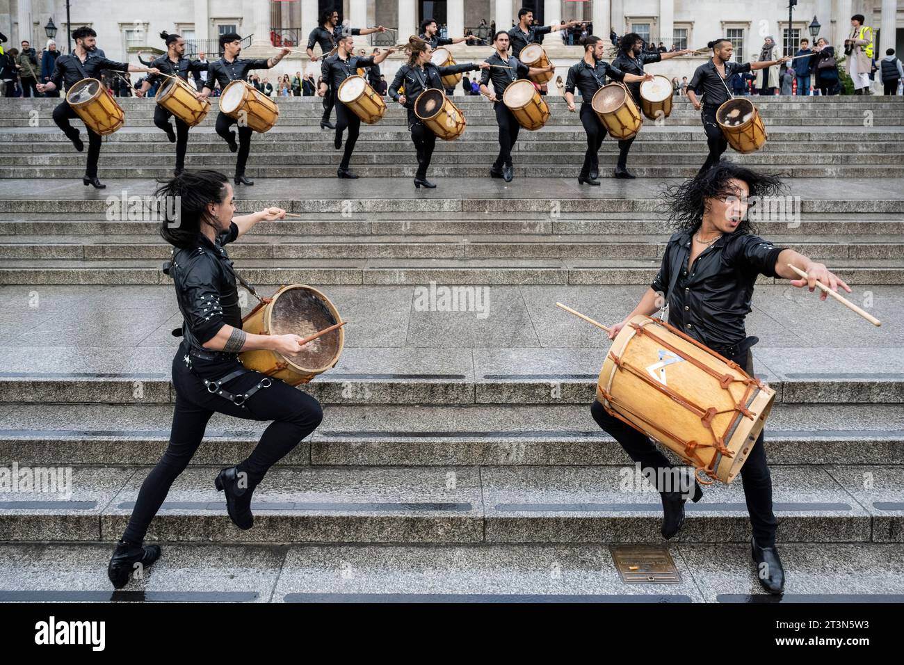 London, UK. 26 October 2023. The allmale dance troupe called Malevo