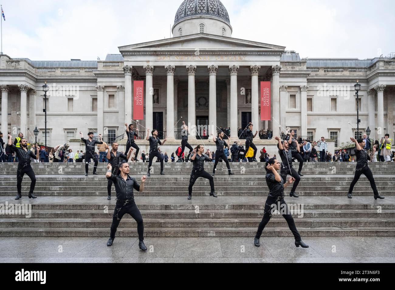 London, UK. 26 October 2023. The allmale dance troupe called Malevo