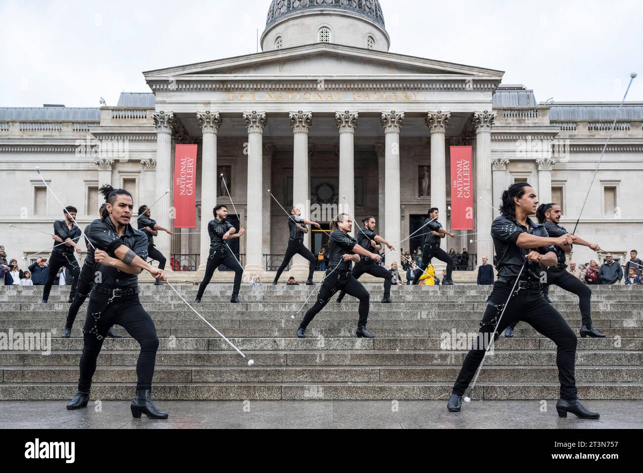 London, UK. 26 October 2023. The allmale dance troupe called Malevo