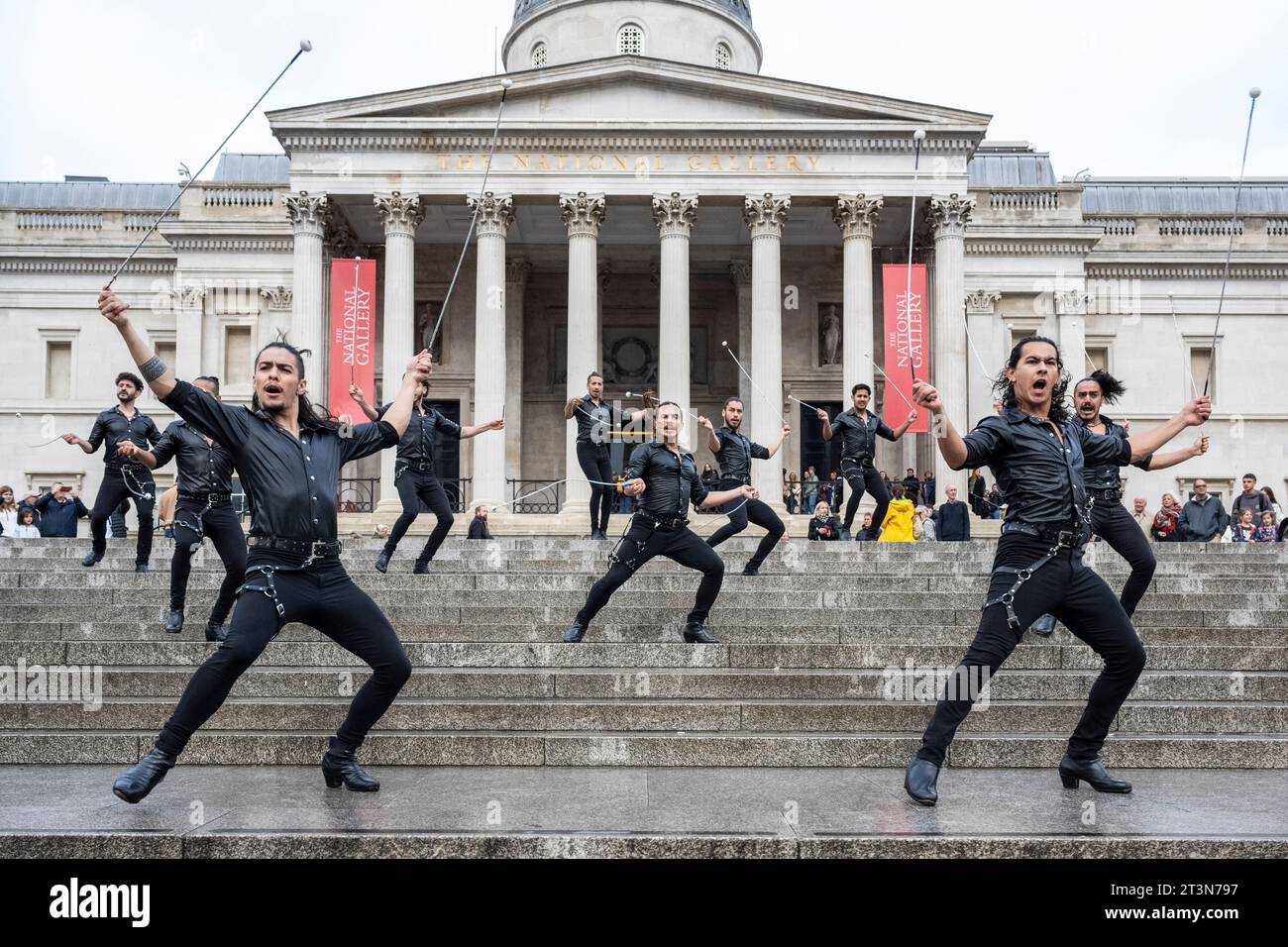 London, UK. 26 October 2023. The allmale dance troupe called Malevo