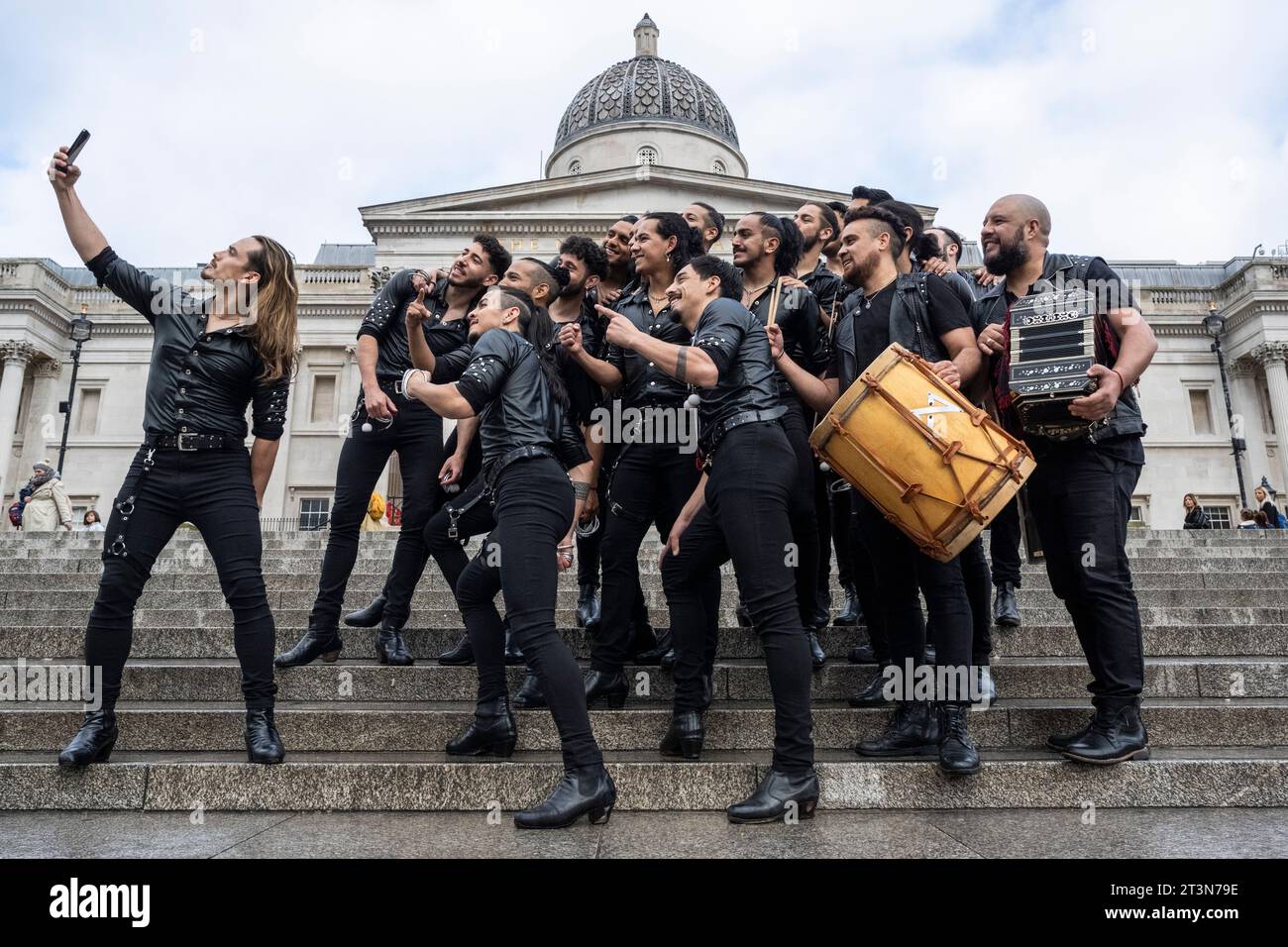 London, UK. 26 October 2023. The allmale dance troupe called Malevo