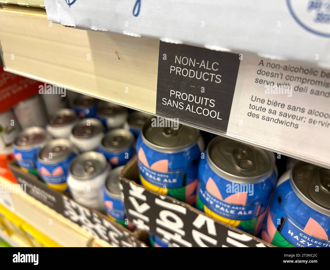 Toronto, Canada. 25th Oct, 2023. Nonalcoholic beverages are shown at