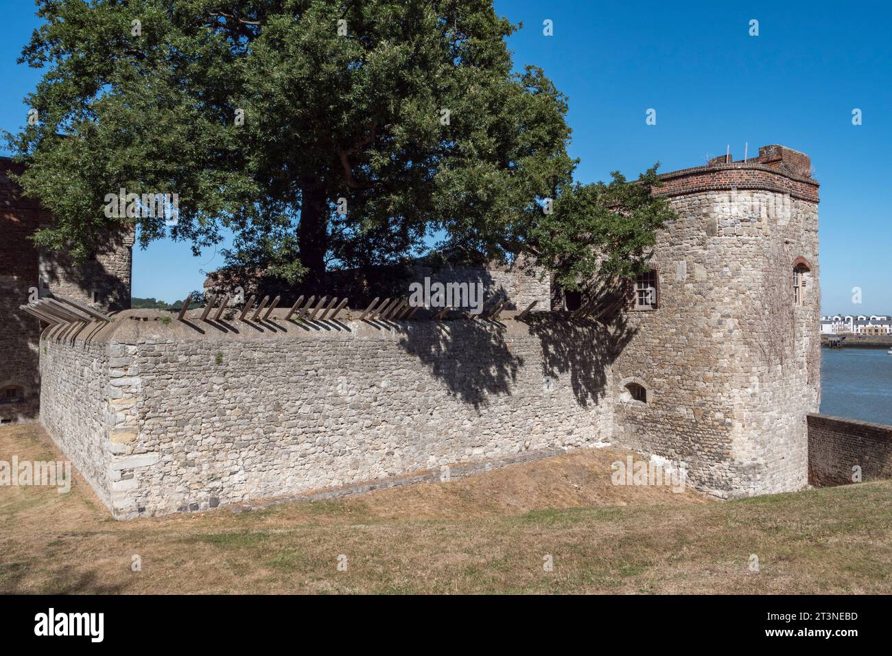 South facing exterior walls of Upnor Castle, an Elizabethan artillery