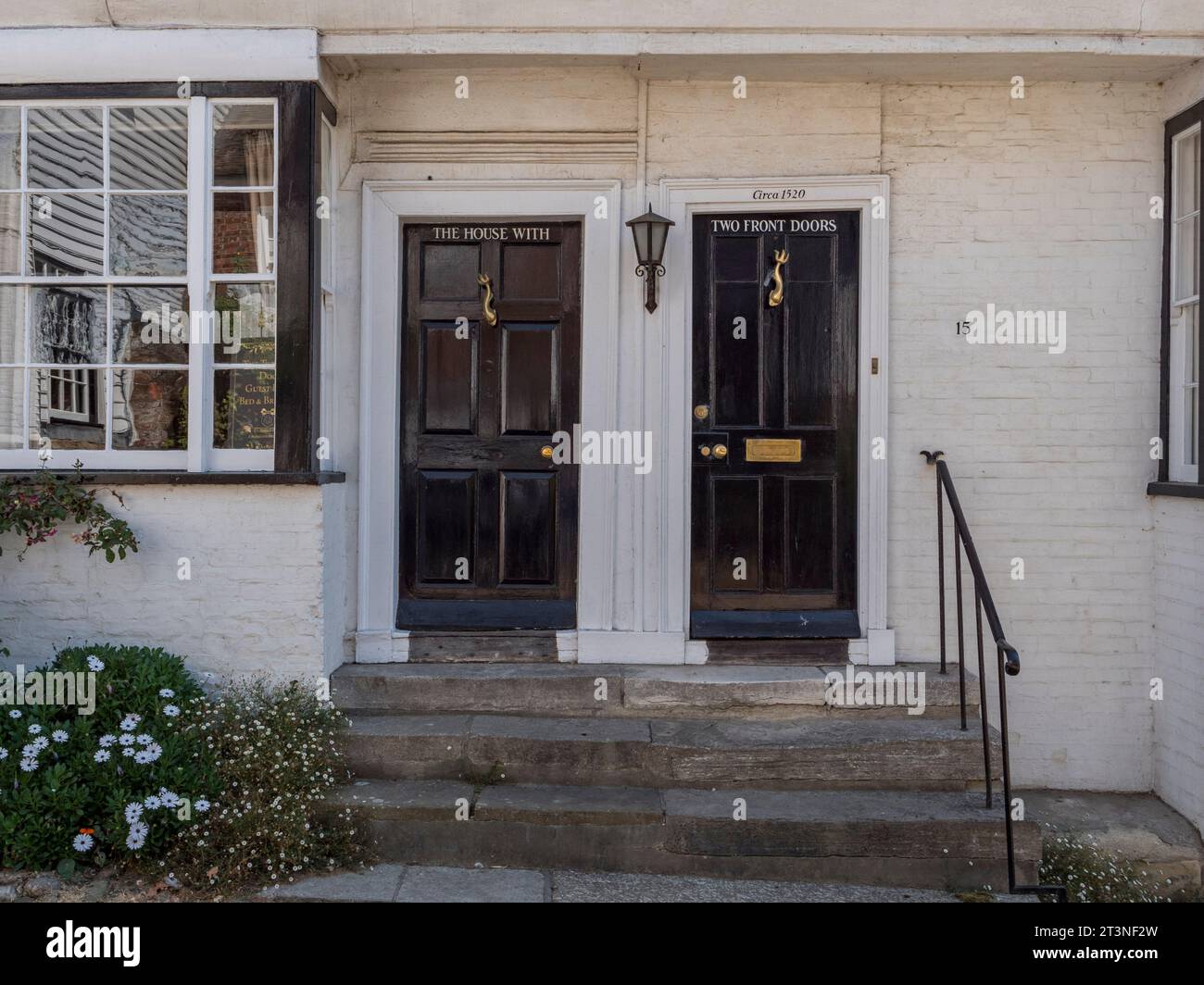 The House with Two Front Doors on Mermaid Street, Rye, East Sussex, UK