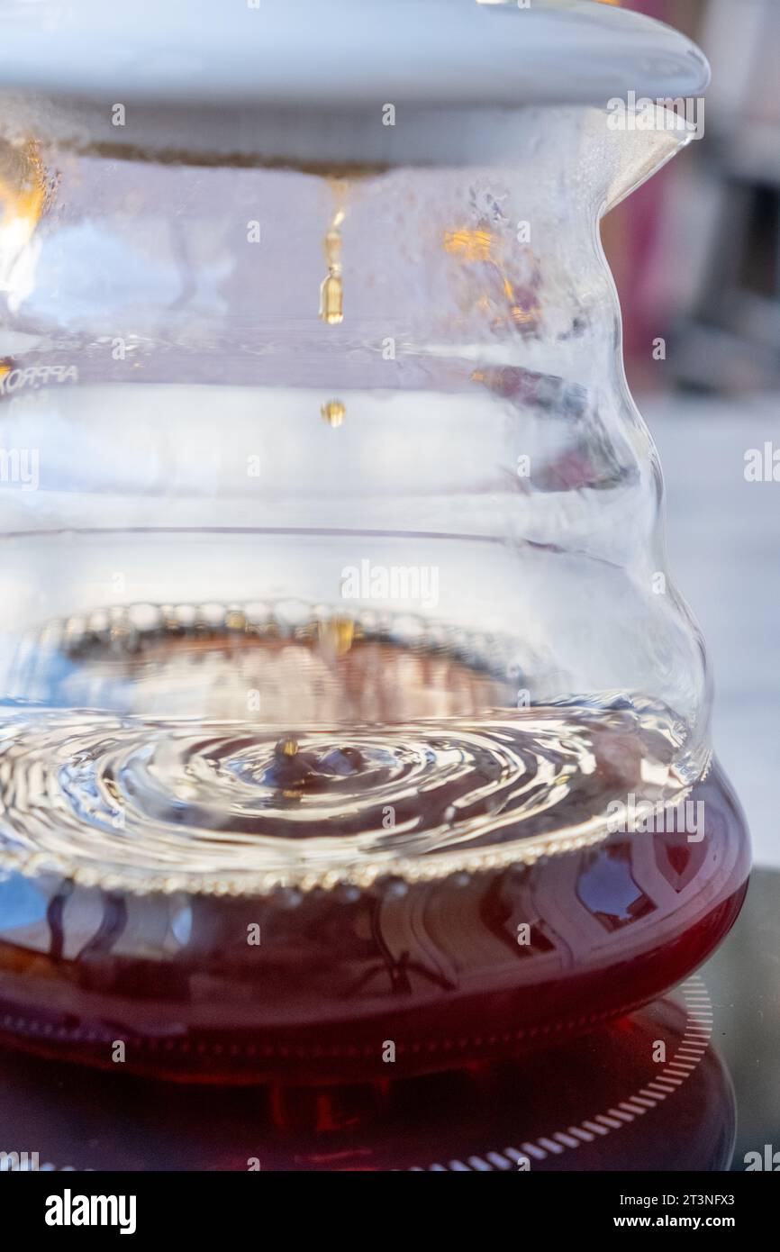 Brewing coffee v60 method macro hi-res stock photography and images - Alamy