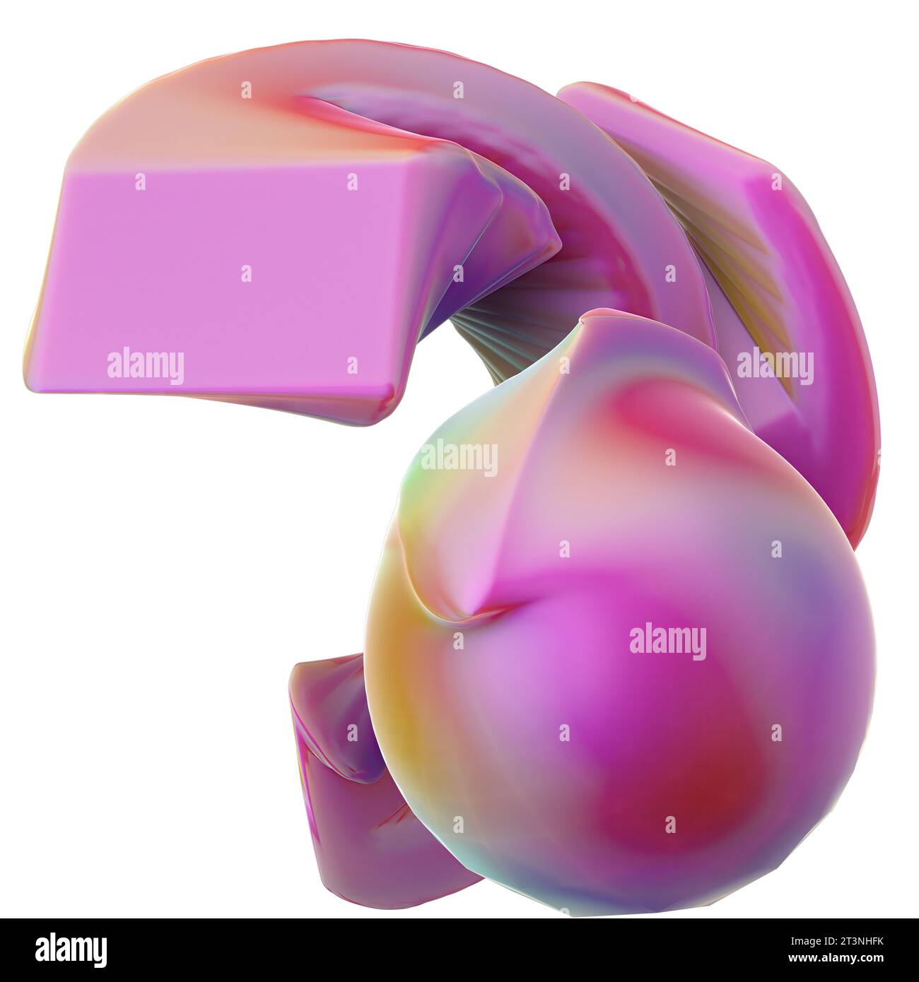 Pink Edge Render Pink Elegant Modern 3D Rendering Image Abstract Background with ...