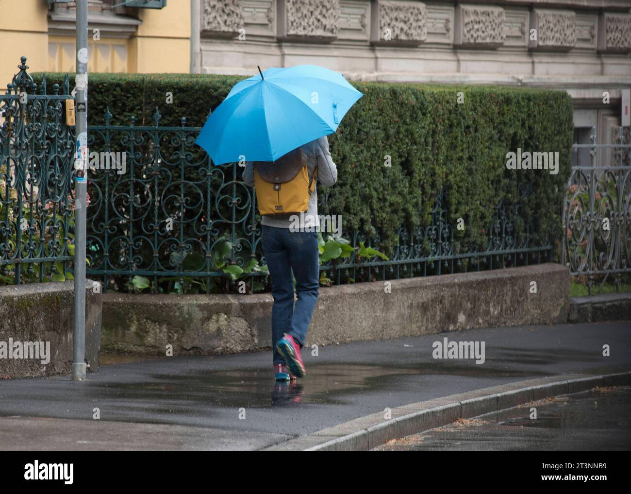 An Umbrella As A Protection Against Rain On The Outside Umbrella As Protection Against Rain Credit: Imago/Alamy Live News Stock Photo