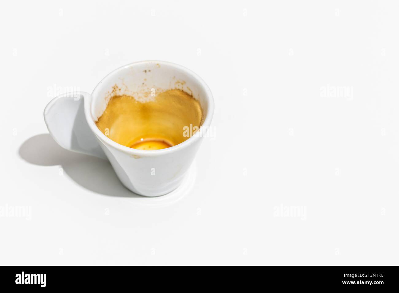 empty coffee cup on white background Stock Photo