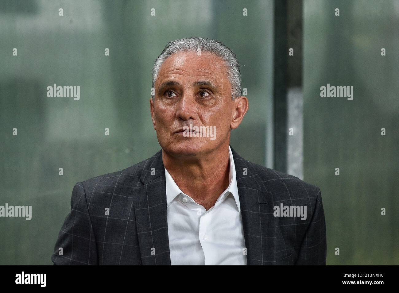 Porto Alegre, Brazil. 25th Oct, 2023. Flamengo coach Tite during the match against Grêmio, valid for the 29th round of the Brazilian Championship, held at Arena do Grêmio, in Porto Alegre, this Wednesday, October 25, 2023. Credit: Brazil Photo Press/Alamy Live News Stock Photo