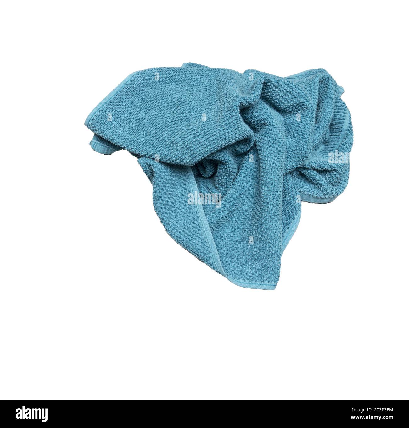 a crumpled towel thrown on a transparent background Stock Photo Alamy