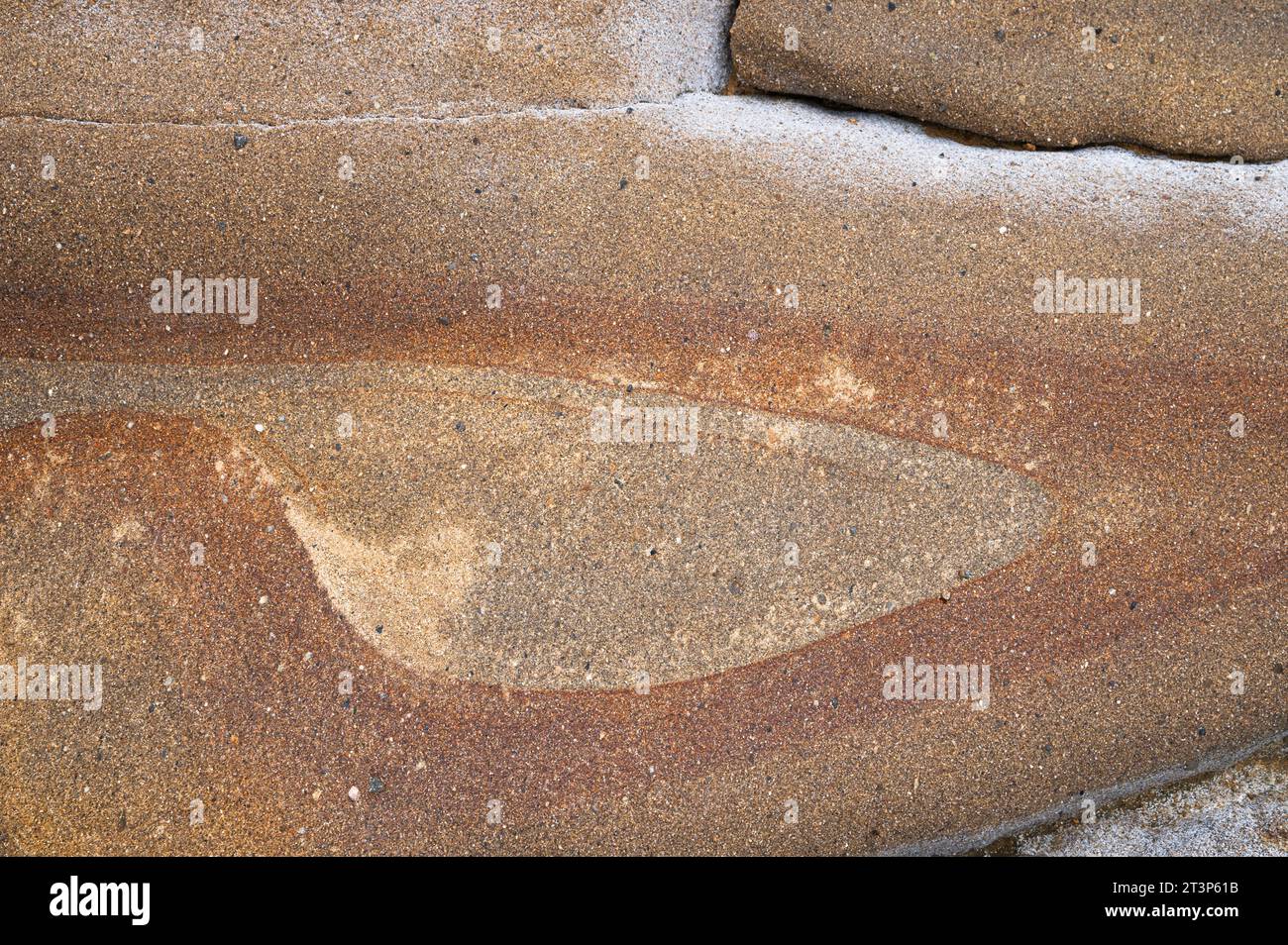 Red and orange pattern in sandstone Stock Photo