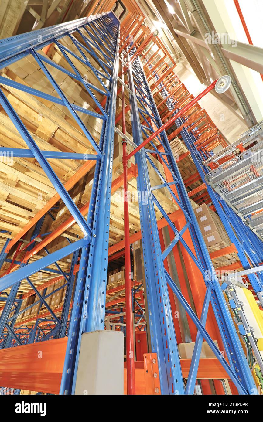 High Rack Shelving System Automated Storage and Retrieval in