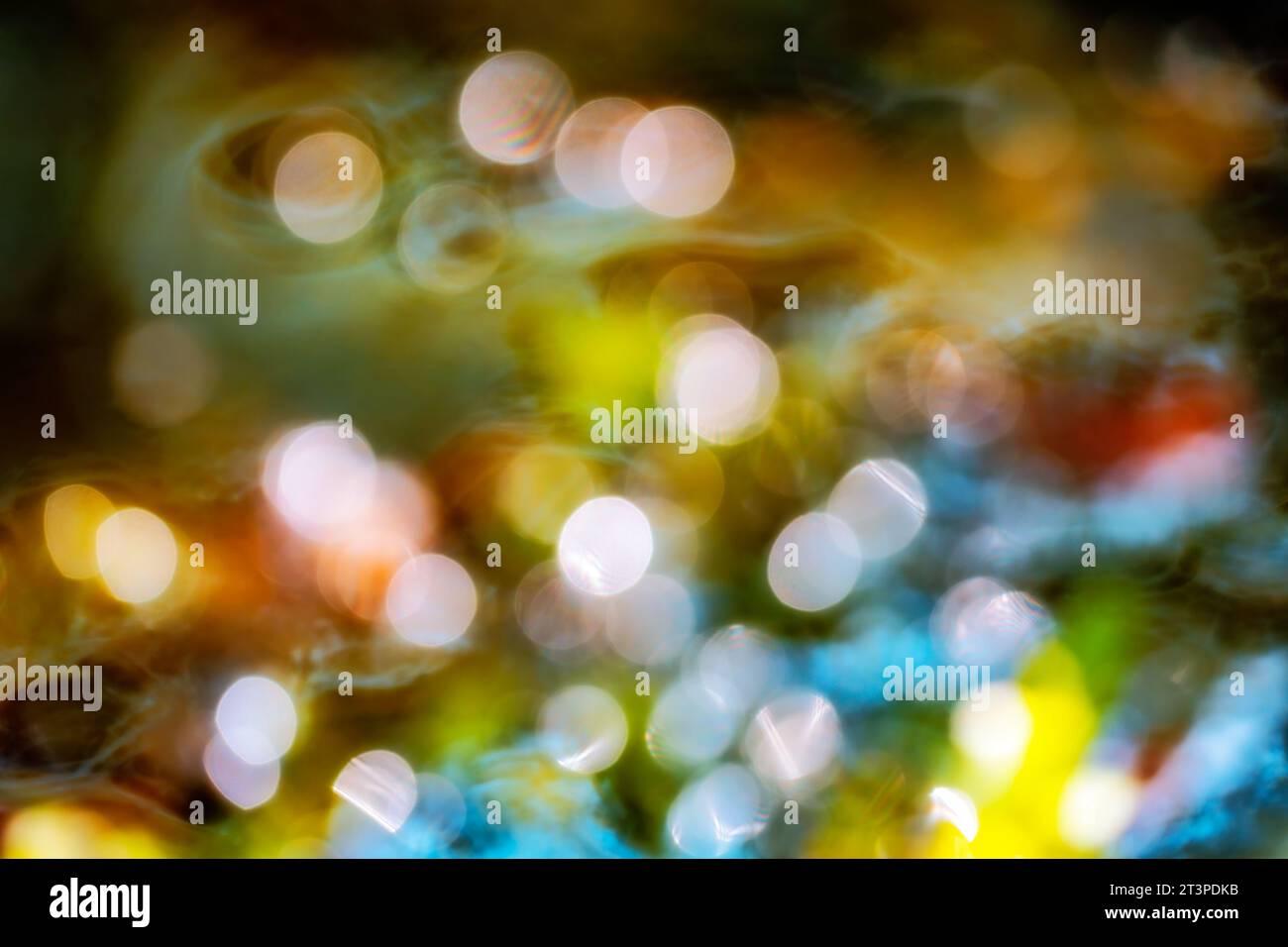 Abstract bokeh background with light reflections Stock Photo