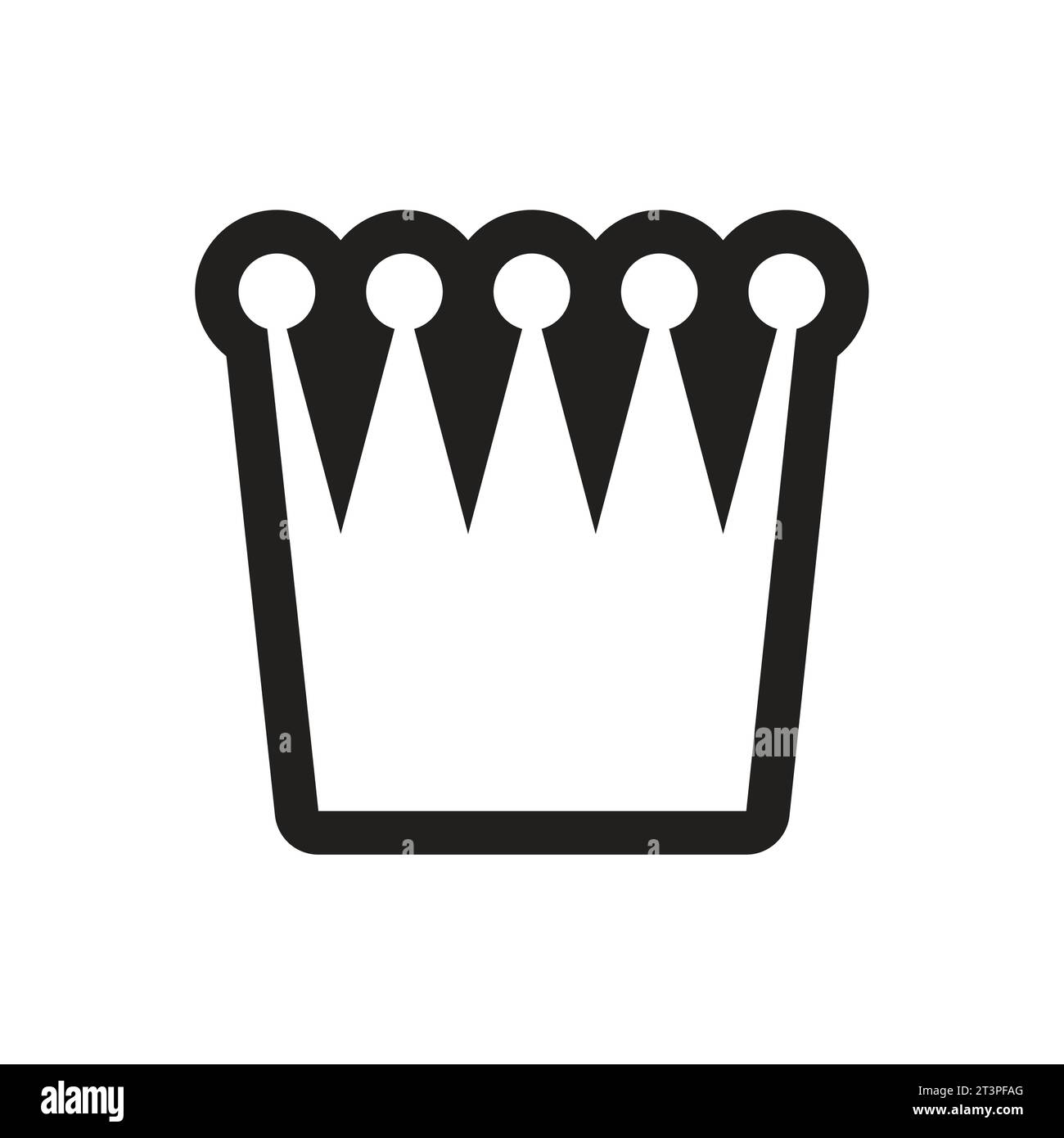 Stylish black and white icon british crown Vector Image Stock Vector