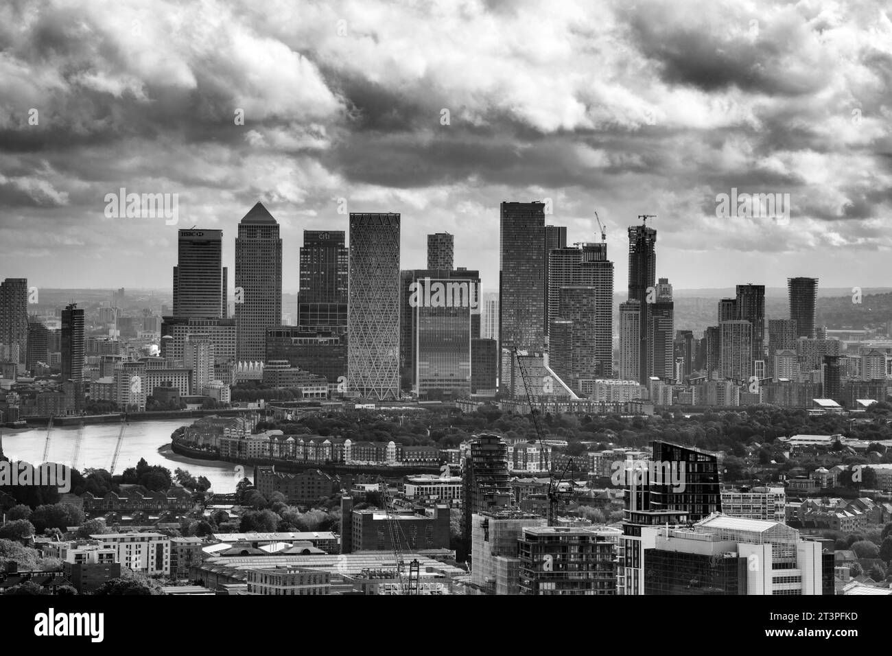 View East from the Sky Garden in London England UK Stock Photo