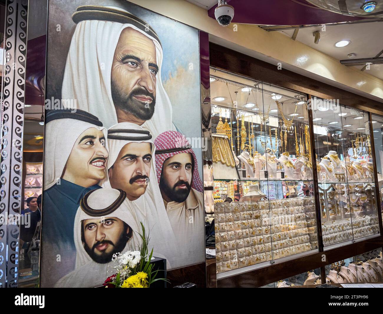 United Arab Emirates, Dubai, 2023-10-20. Inside the gold souk where ...