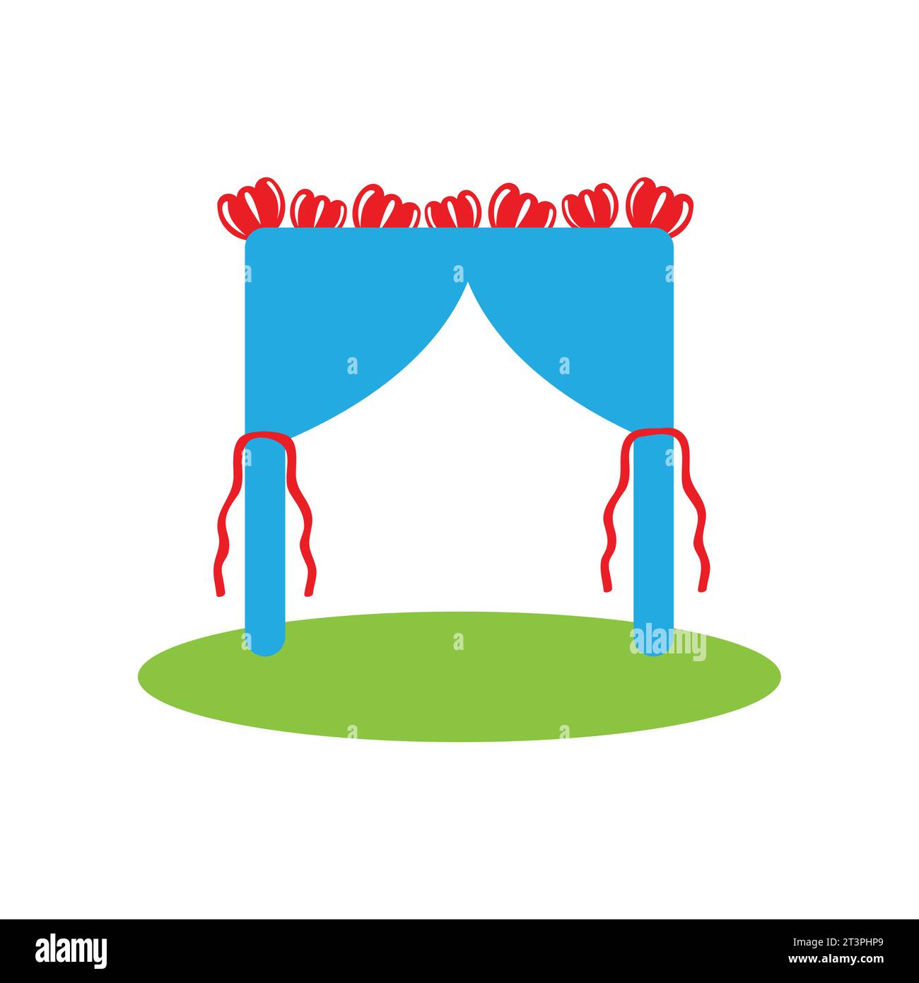 Flat web icon on white background wedding arch Vector Image Stock ...
