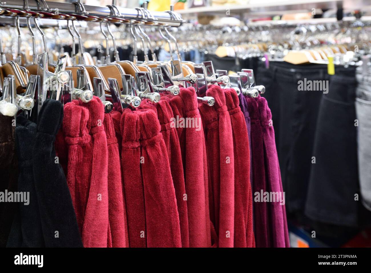 Women's clothing in Store in Russia Stock Photo