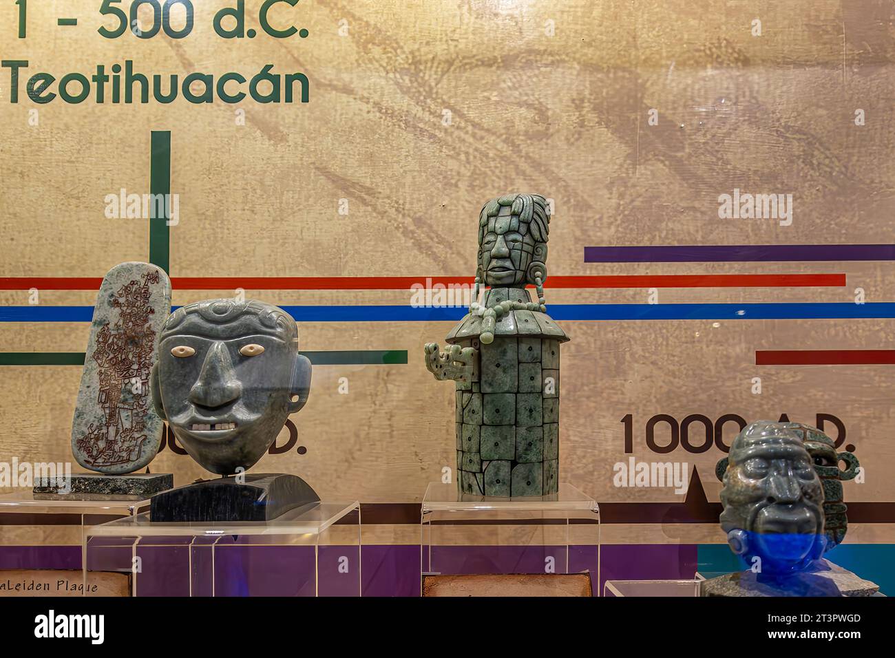 Guatemala, La Antigua July 20, 2023 Jade Maya Museum. On display, 3