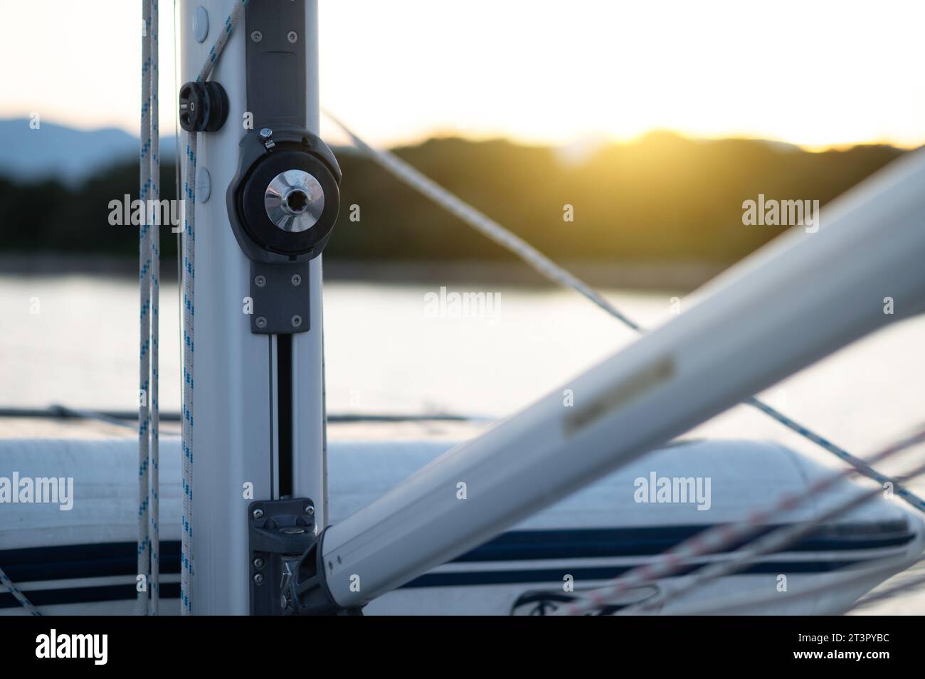 Yatch Forward Part Close up picture of a yacht part Stock Photo - Alamy