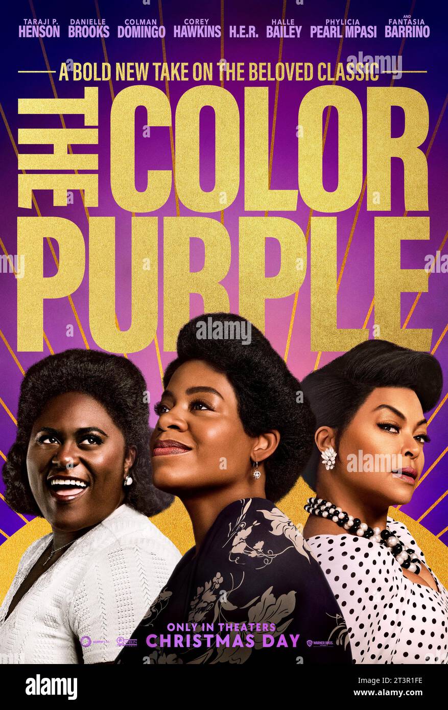 The Colour Purple 2023 poster Taraji P. Henson, Fantasia Barrino