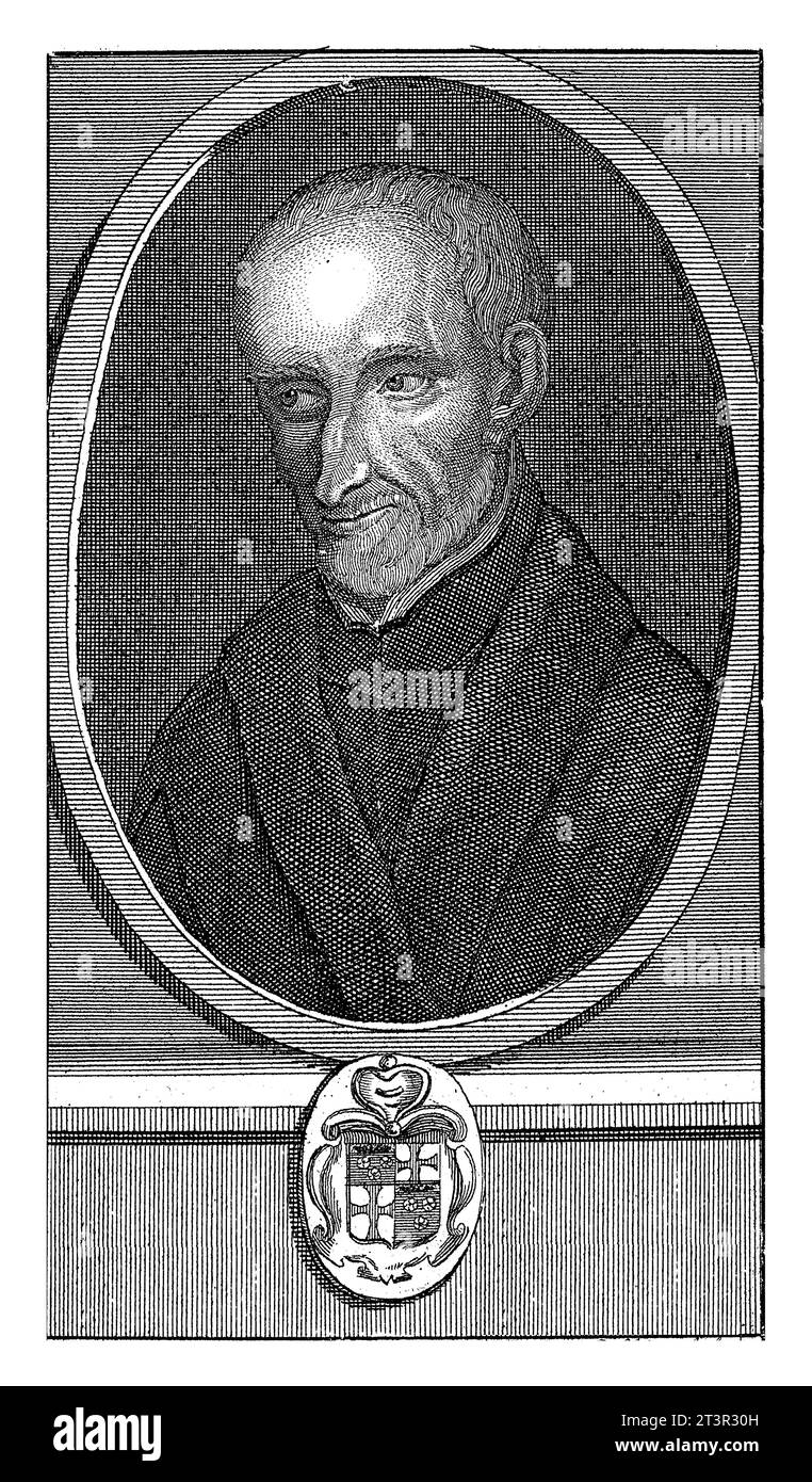 Portrait of Denis Petau, Pieter Sluyter, 1696 1713 Portrait of the