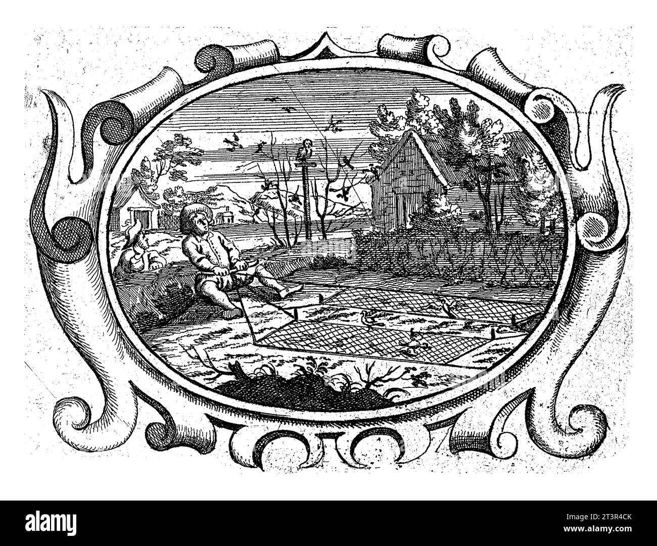 Adversity must be endured, Gaspar Bouttats, 1679 Page from a book (p.37