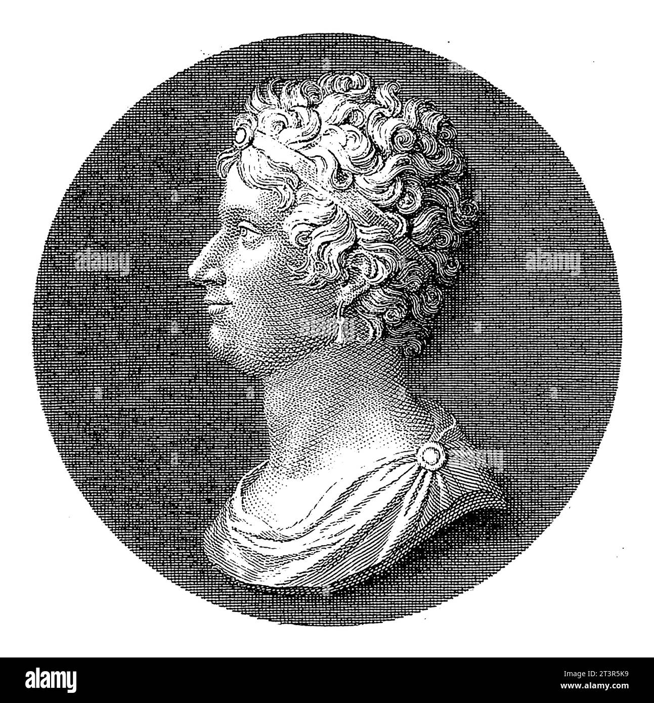 Portret van Teresa Fabroni, Nicolo Palmerini, after Pietro Ermini, after Giovanni Antonio Santarelli, 1813 Stock Photo