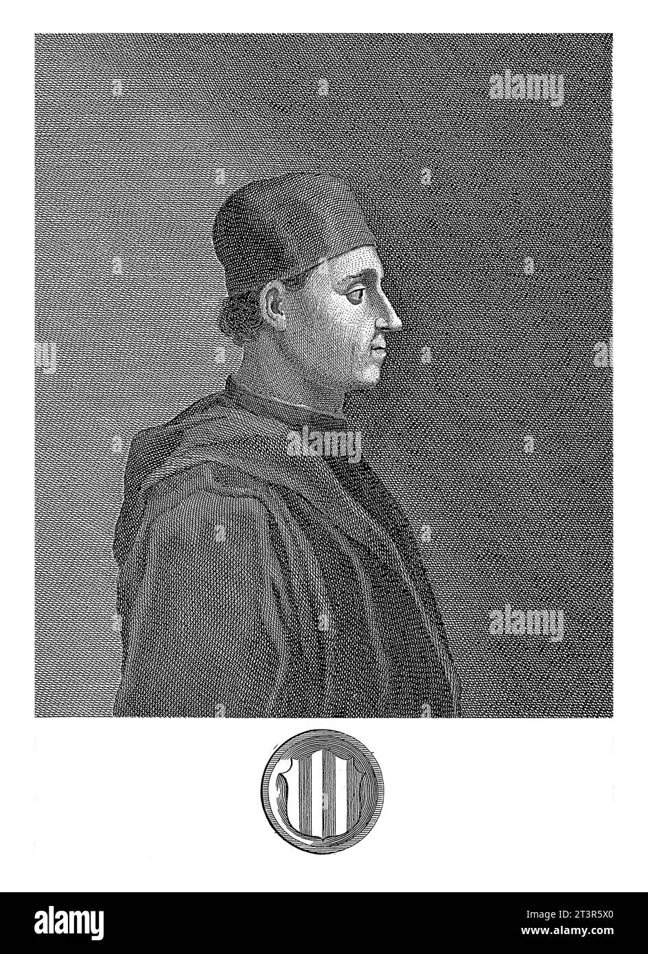 Portrait of Luigi Pulci, Francesco Allegrini, after Giuliano Traballesi