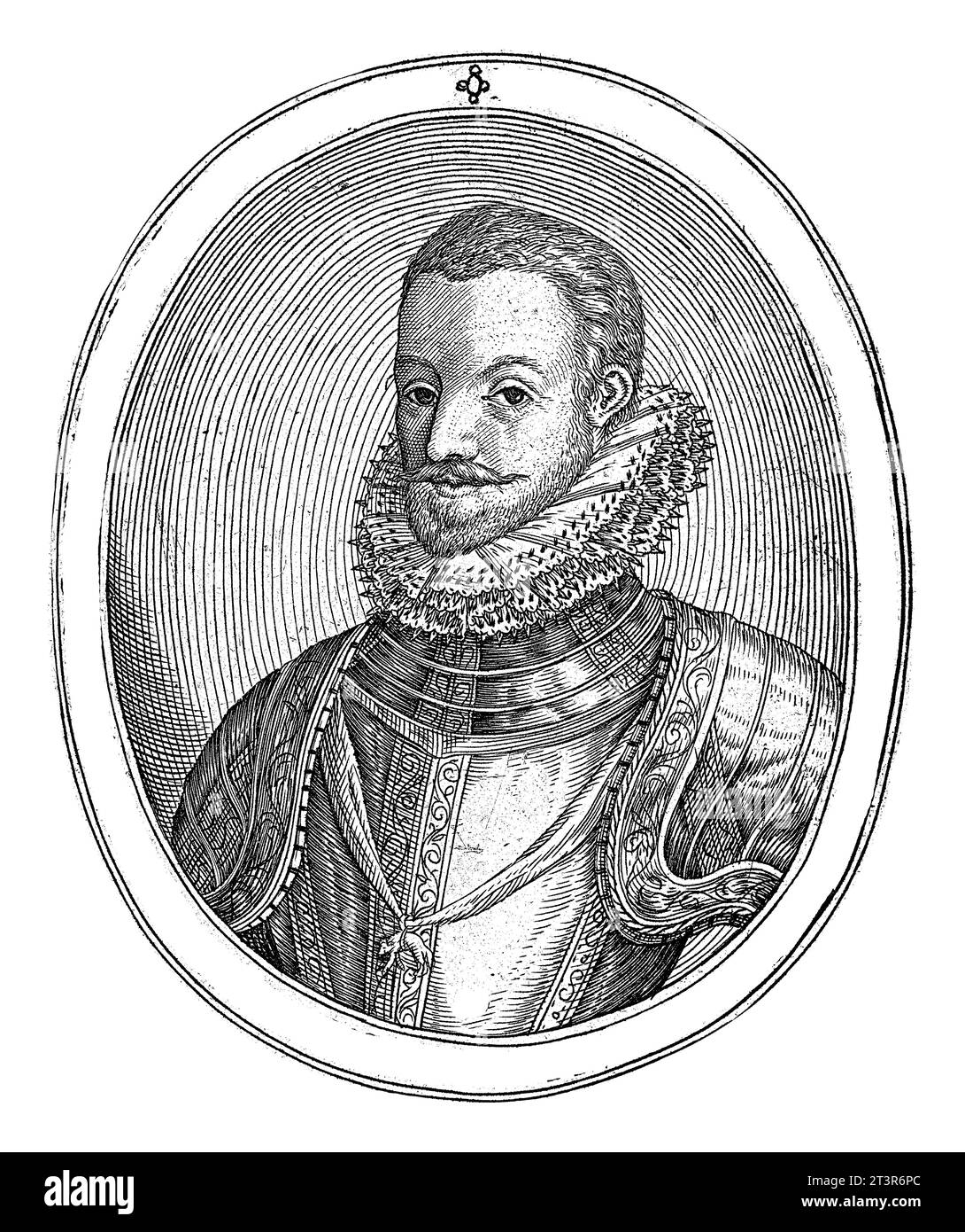 Portrait of Rudolf II of Habsburg, Lambert Cornelisz., c. 1593 - c ...