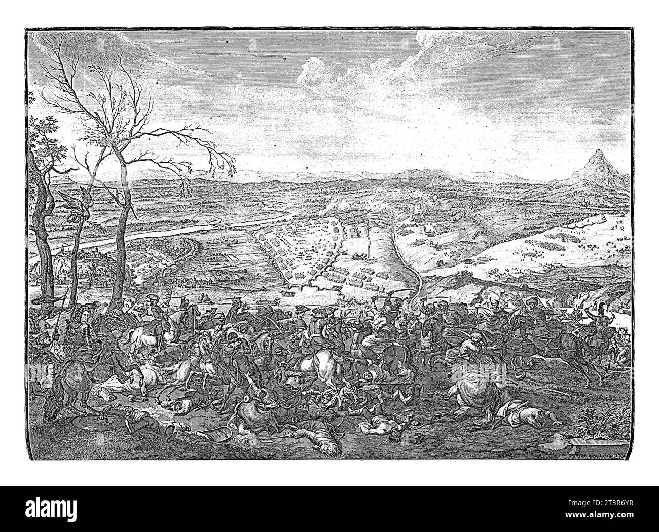 Capture of Belgrade, 1717, Jan van Huchtenburg, 1729 Battle of the Ottomans during the conquest of the city of Belgrade by the Imperial troops under P Stock Photo