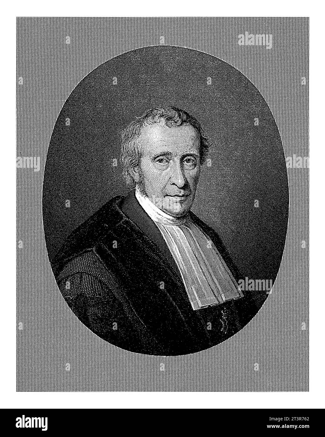 Portrait of Bernardus Franciscus Suerman, Willem Frederik Wehmeyer, after Bastiaan de Poorter, 1834 - 1854 Portrait of Bernardus Franciscus Suerman, p Stock Photo