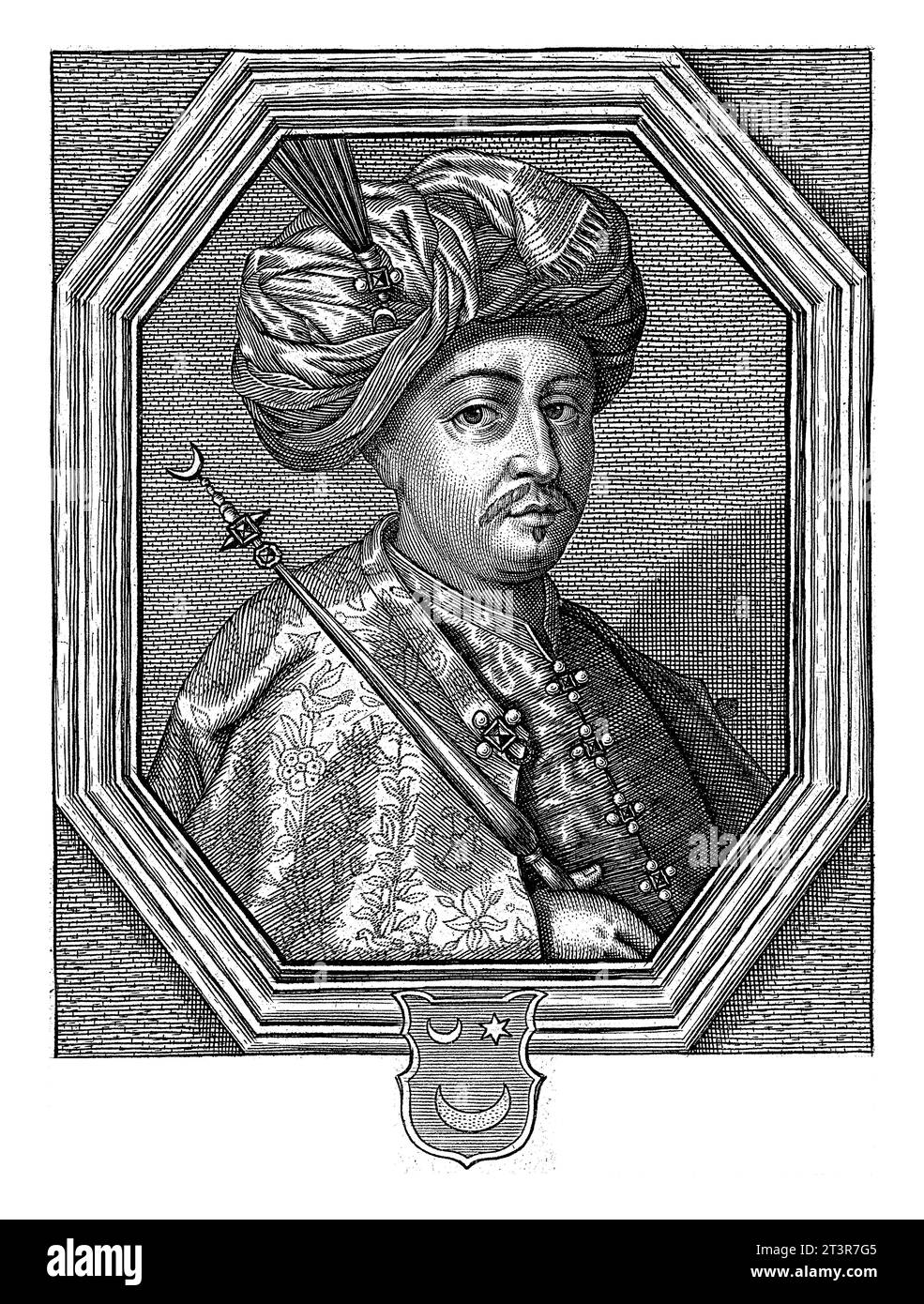 Portrait of Sultan Mehmet IV of the Ottoman Empire, Cornelis Meyssens, 1650 1693 Portrait of