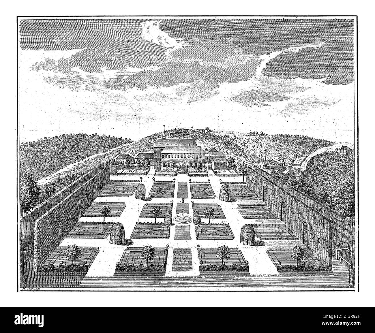 View Of The Garden Of The Capuchin Monastery In Spa H J Godin 1778 1782 View Of The Garden View Of The Garden Of The Capuchin Monastery In Spa H J Godin 1778 1782 View Of The Garden